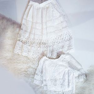 Selfie Leslie - White Lace Set - Small